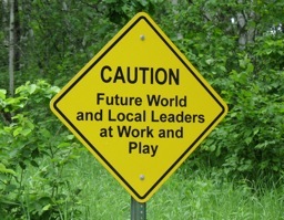 Road Sign Future World Leaders