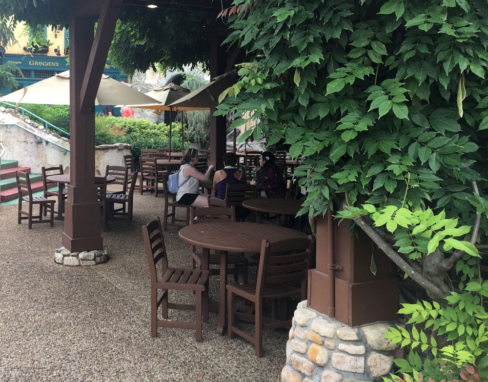 Busch Gardens Williamsburg Food and Wine Festival Ireland Outdoor Seating