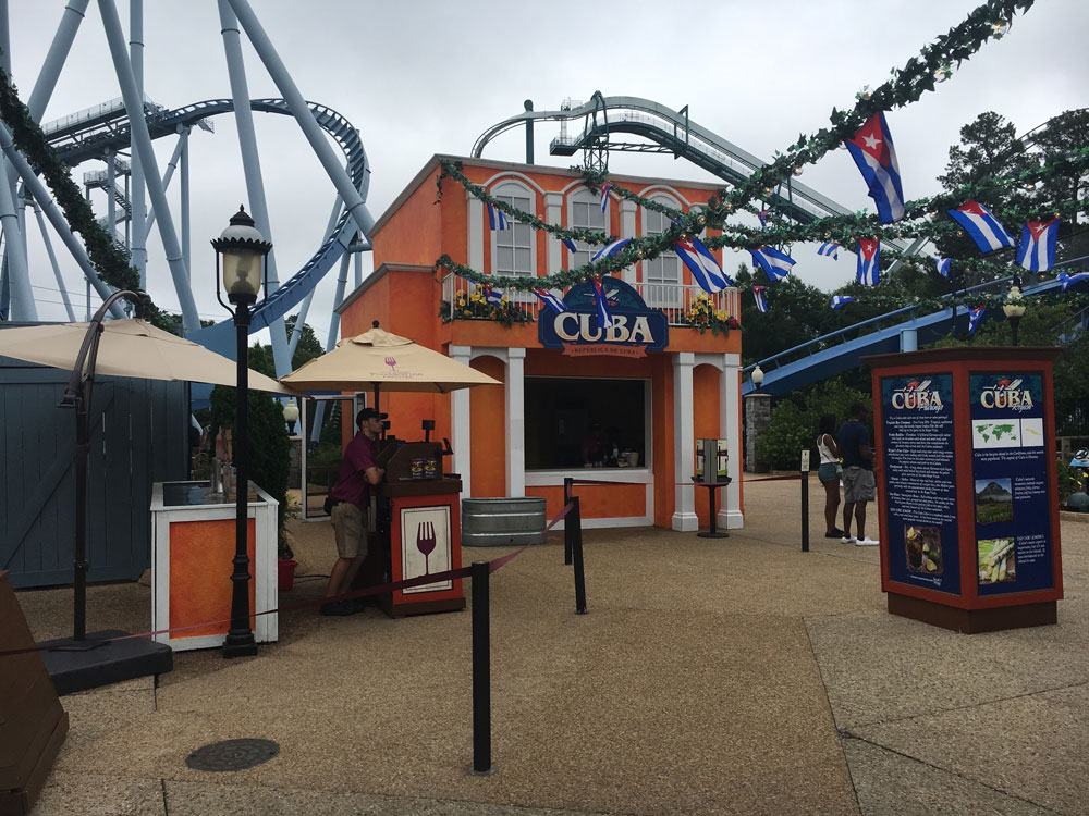 Busch Gardens Williamsburg Food and Wine Cuba Booth