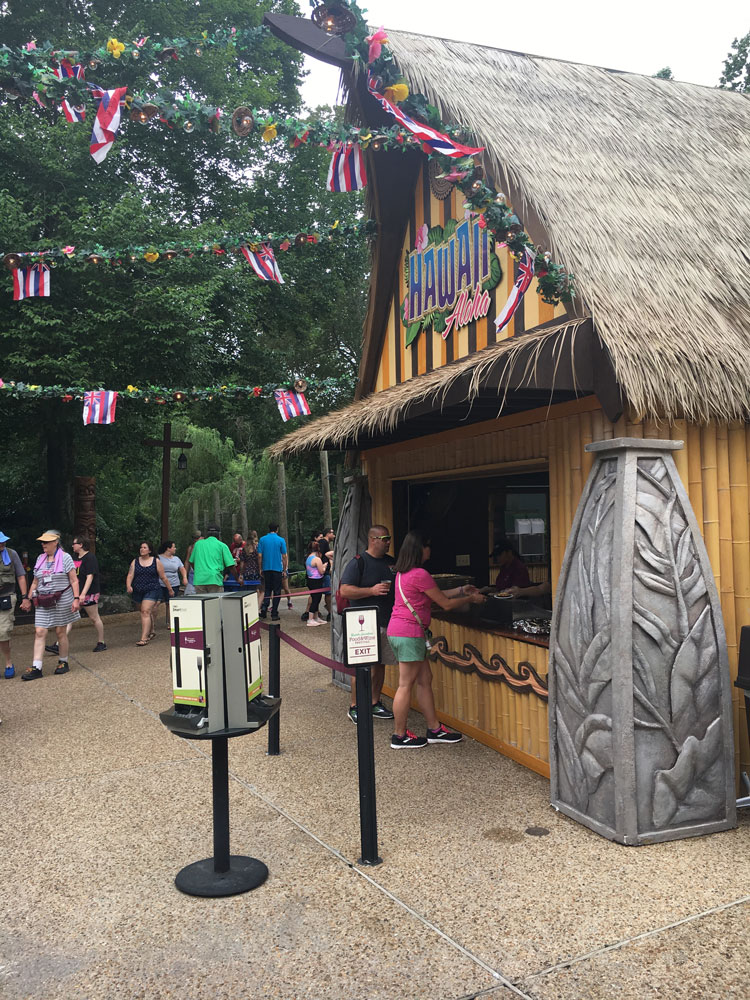 Hawaii Booth Busch Gardens Williamsburg Food and Wine Festival