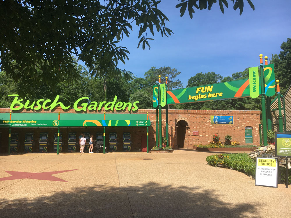 Busch Gardens Williamsburg Ticket Kiosk