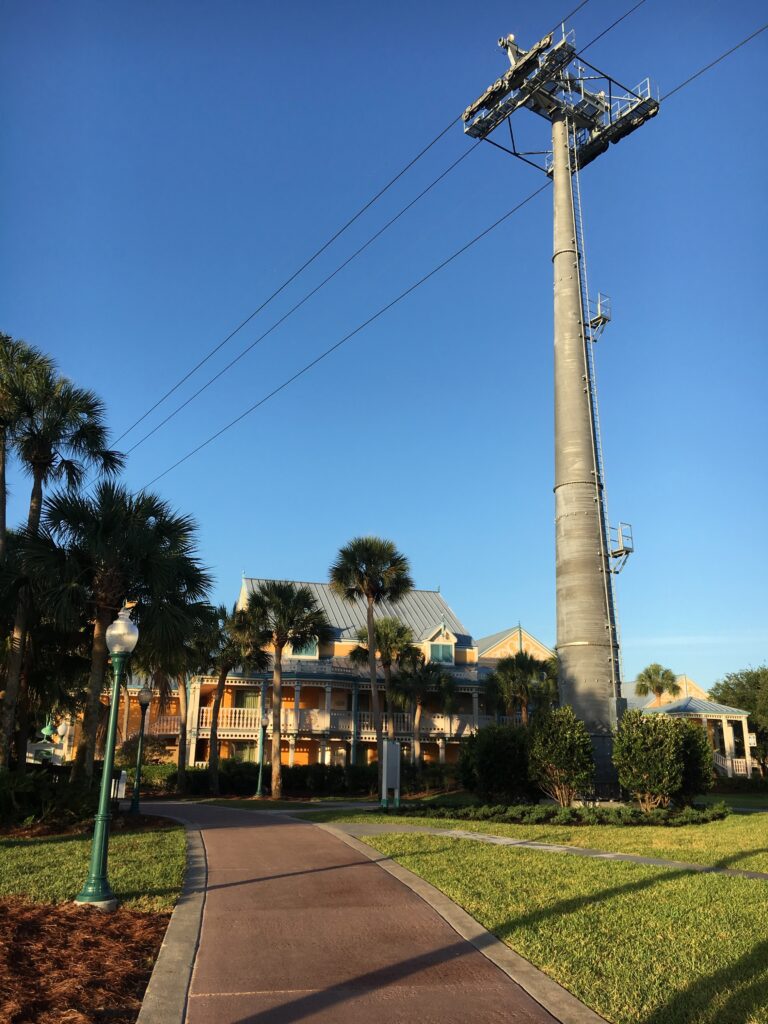 Skyliner Pole at Disney's Caribbean Beach Resort