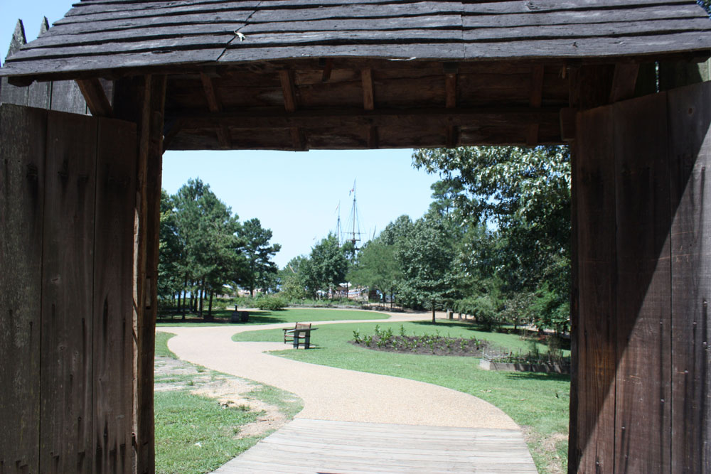 Jamestown Settlement Museum Jamestown VA Jamestown Fort View Toward Jamestown Ships