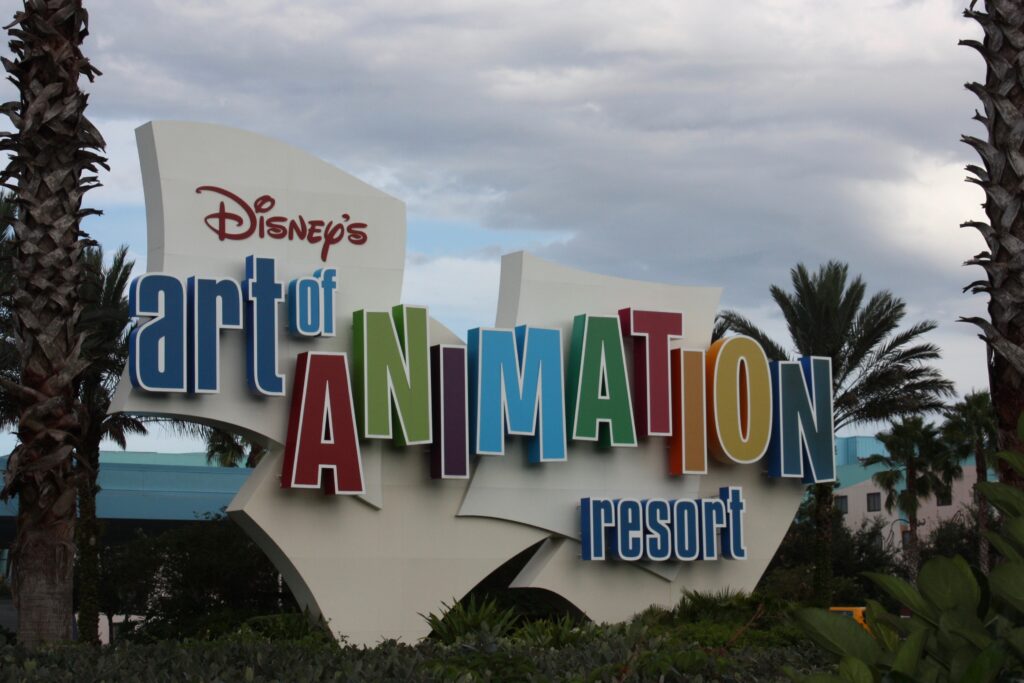 Disneys Art of Animation Resort Sign