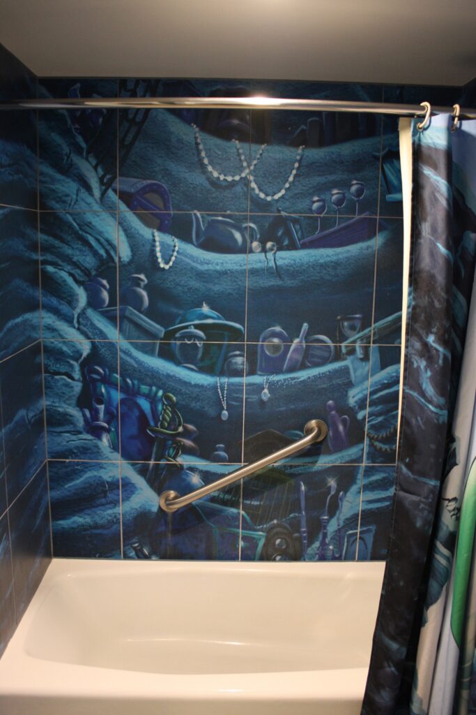 Disneys Art of Animation Little Mermaid Room Tiled Shower