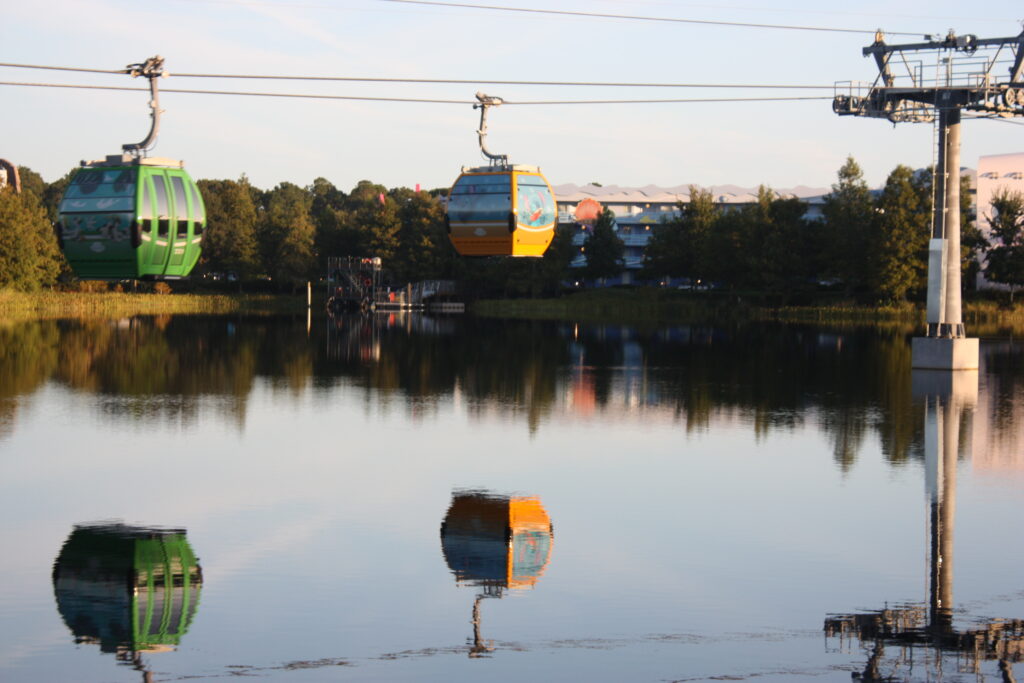 Disney Skyliner Seen From Art of Animation Resort