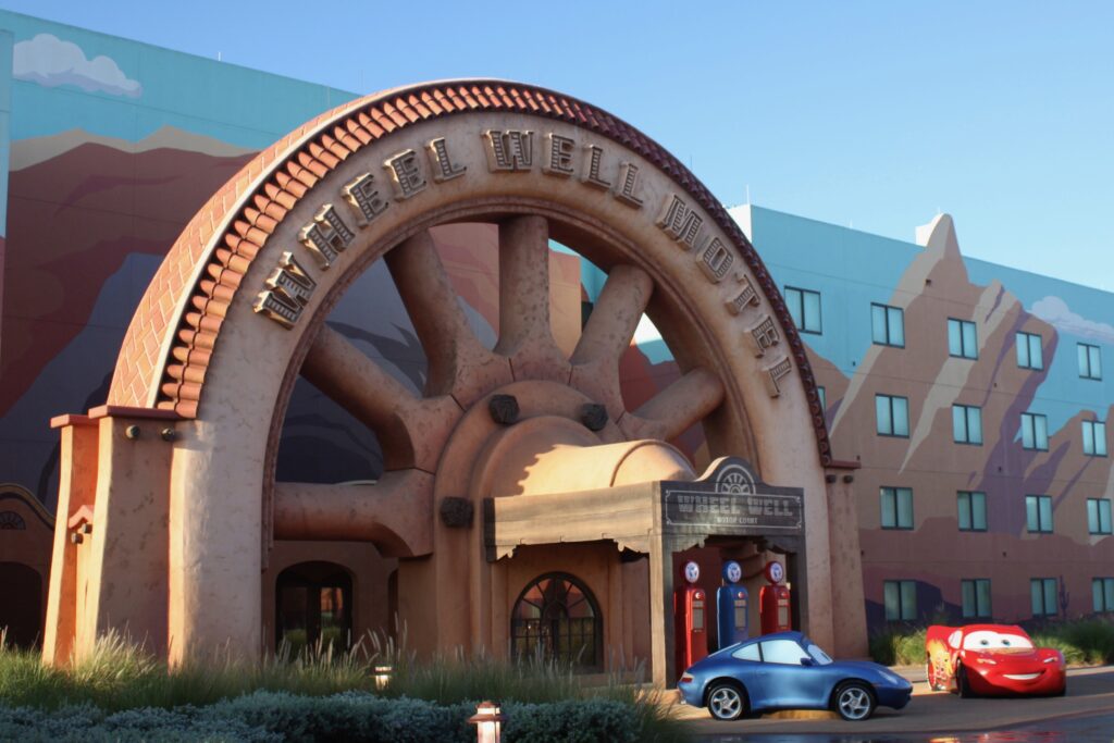 Disneys Art of Animation Resort Cars Wagon Wheel Motel Building