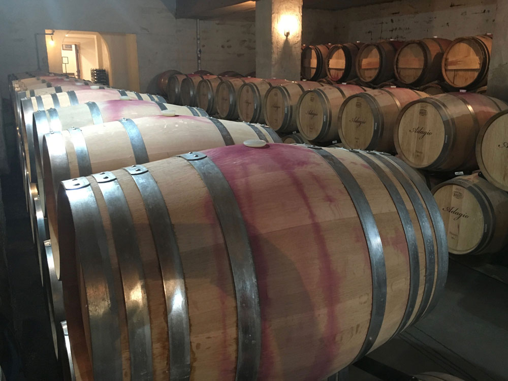 Williamsburg Winery Red Wine Cellar Wood Casks