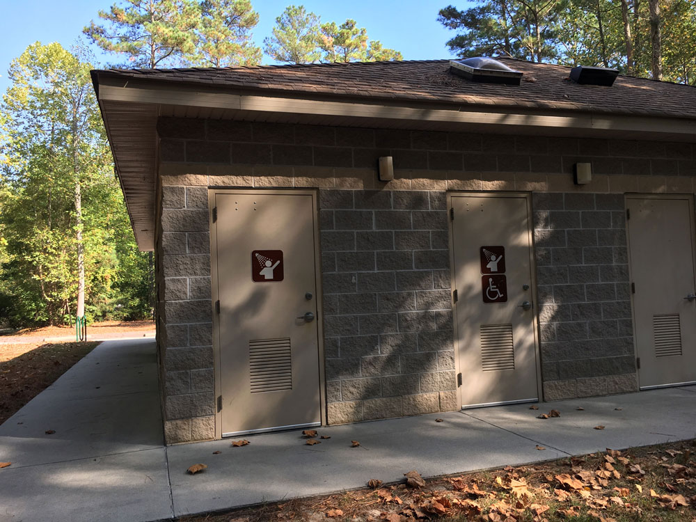 Chippokes State Park Campground Bath House Shower Entrances