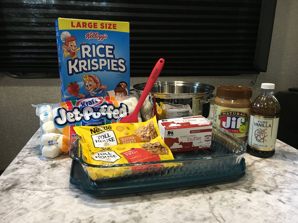 Ingredients to Make Scotcheroos Bars