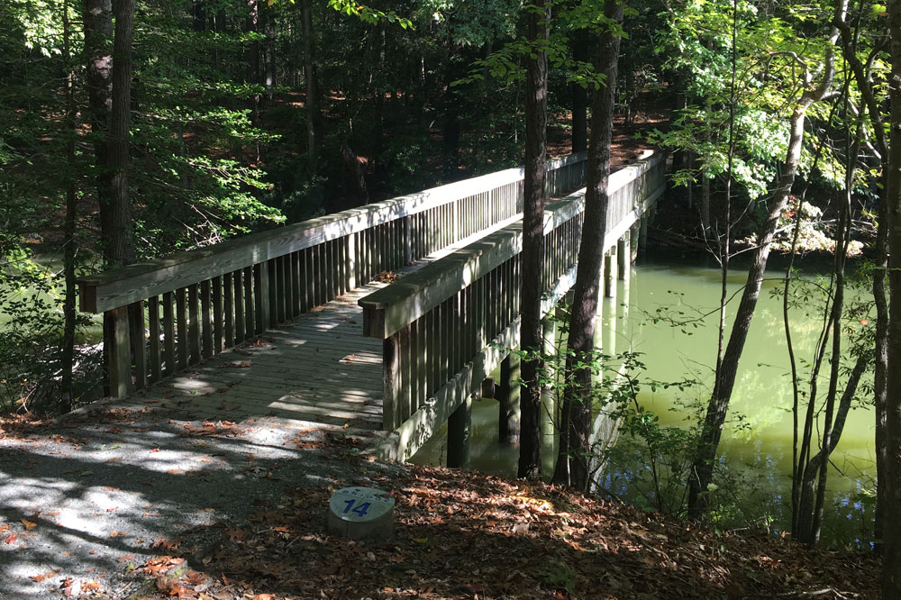 Bridge 14 on the Noland Trail