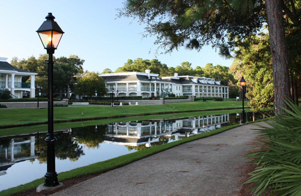 Disney's Port Orleans Riverside Resort Walking Trail Along River