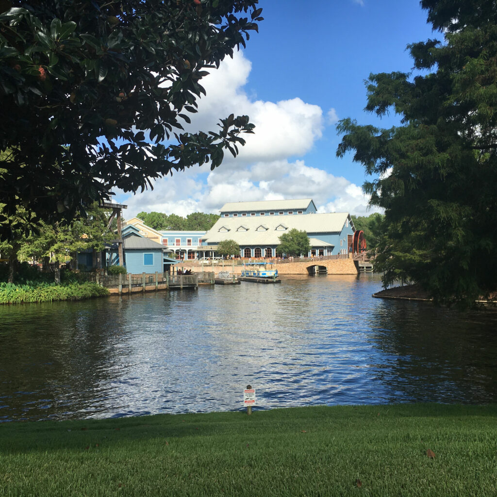 Disney Port Orleans Riverside Sassagoula Across River