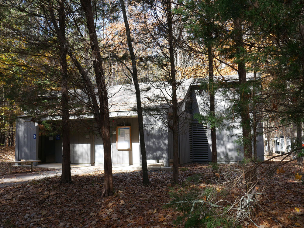 Falls Lake Rolling View Campground Loop A Bath House Exterior