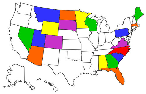 Tracking A Bucket List Goal With Our Camping Visited States Map