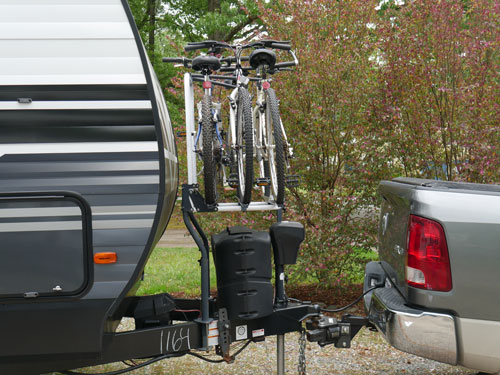 Travel trailer hot sale bike mount