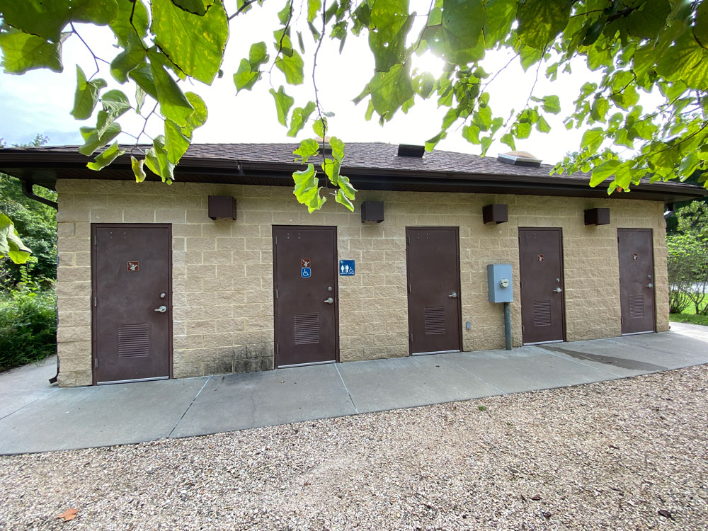 Belle Isle State Park Campground Bath House Shower Entrances