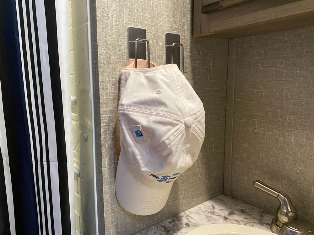 RV Toothbrush Holders Can Hold Other Items Like a Hat
