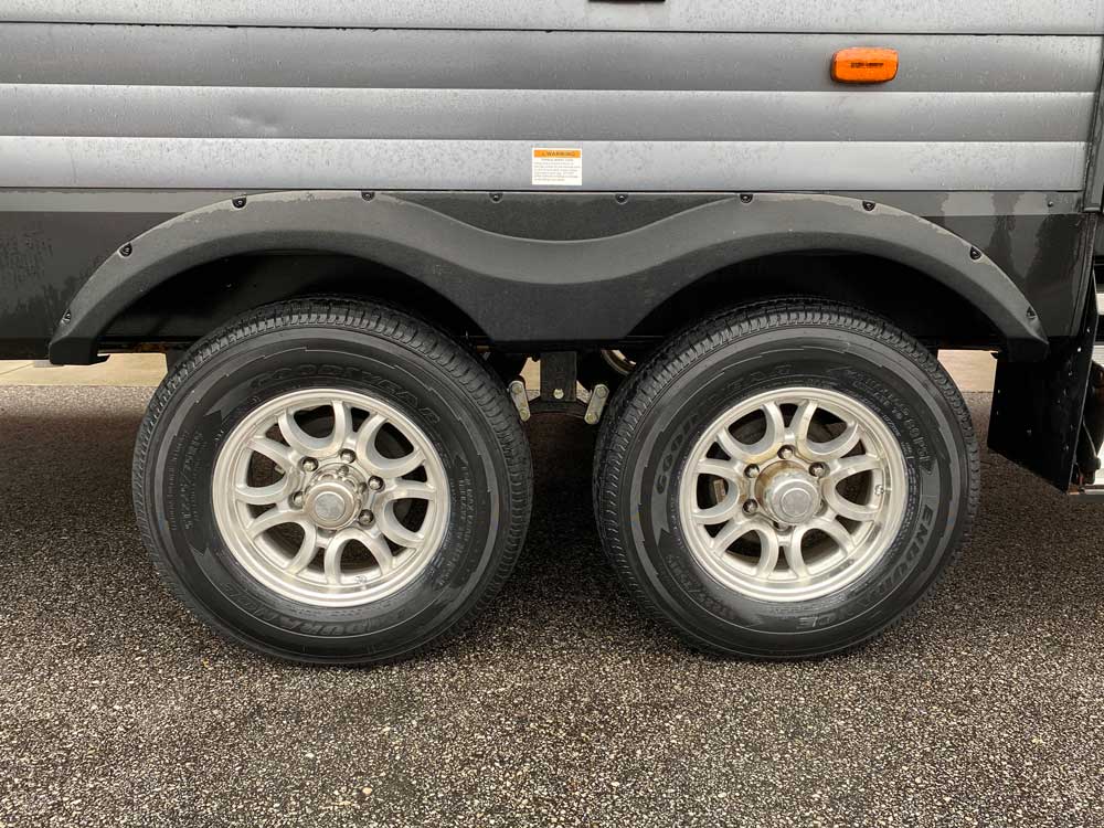 New Trailer Tires Goodyear Endurance on Transcend Travel Trailer