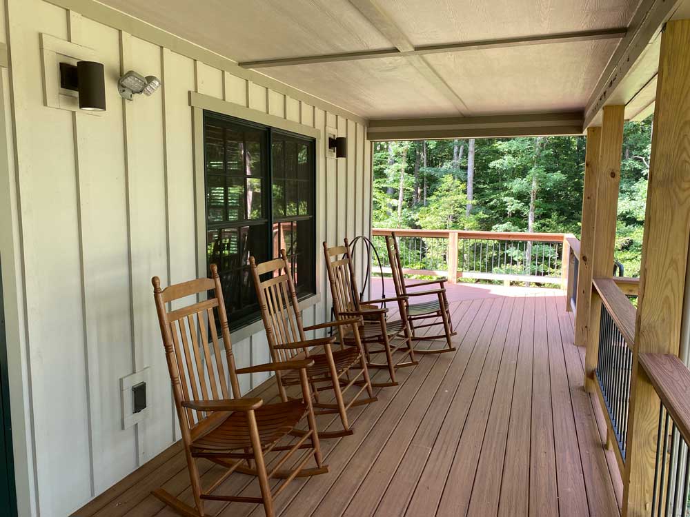 Porch on Pocahontas Cabin