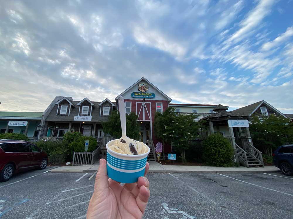 Big Buck's Ice Cream in the Outer Banks OBX