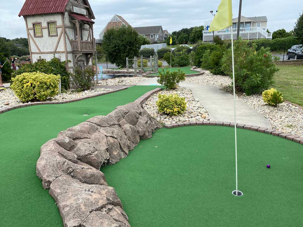 Putt-putt course in the Outer Banks of North Carolina OBX miniature golf
