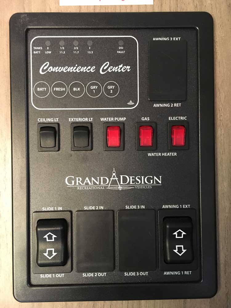 RV Control Panel