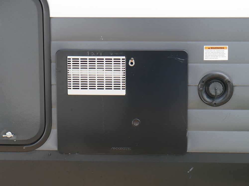 RV water heater door