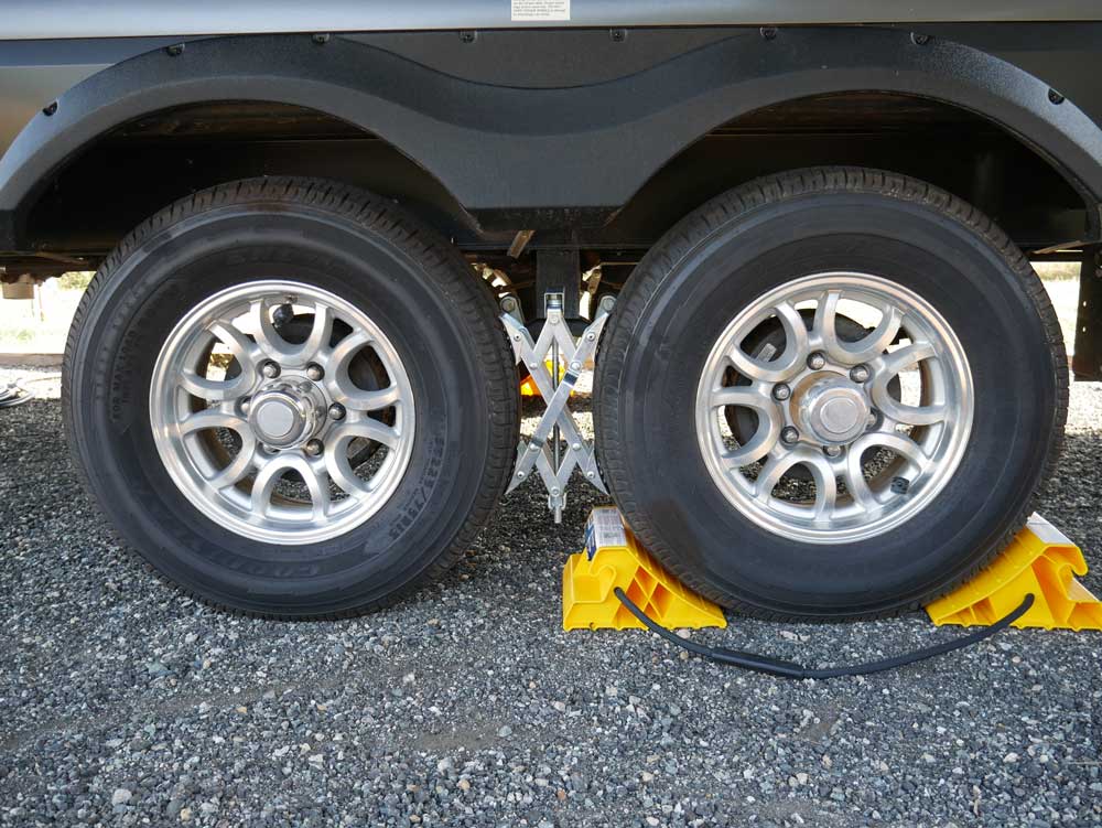 Super Grip Chocks for stabilizing your travel trailer