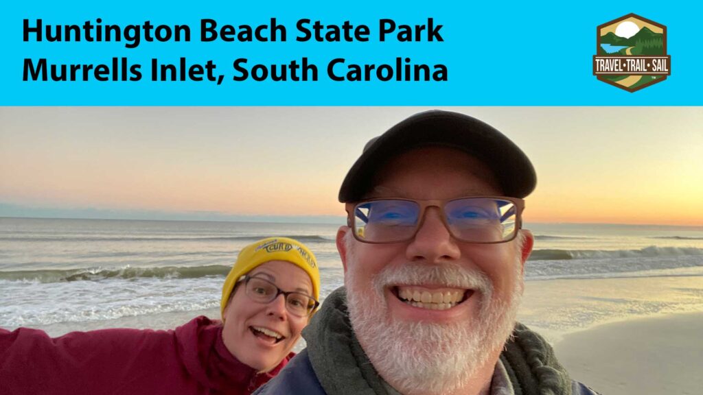 Erling and Judy on the Beach at Huntington Beach State Park YouTube Video Thumbnail
