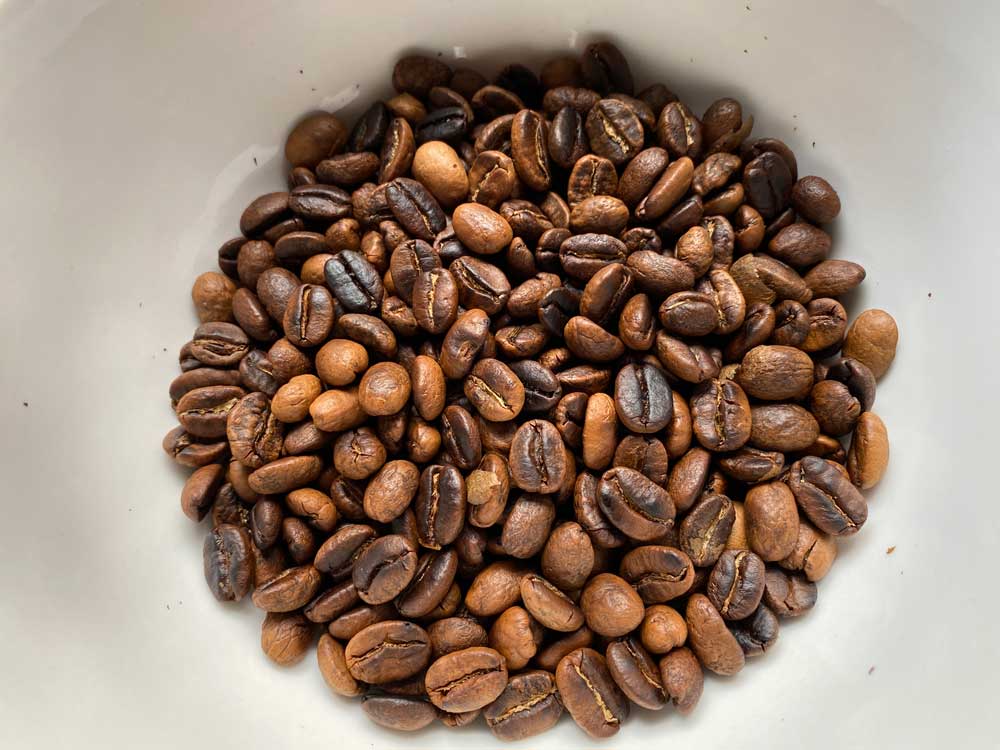 Unevenly Roasted Coffee Beans An Early Attempt to Roast Your Own Coffee