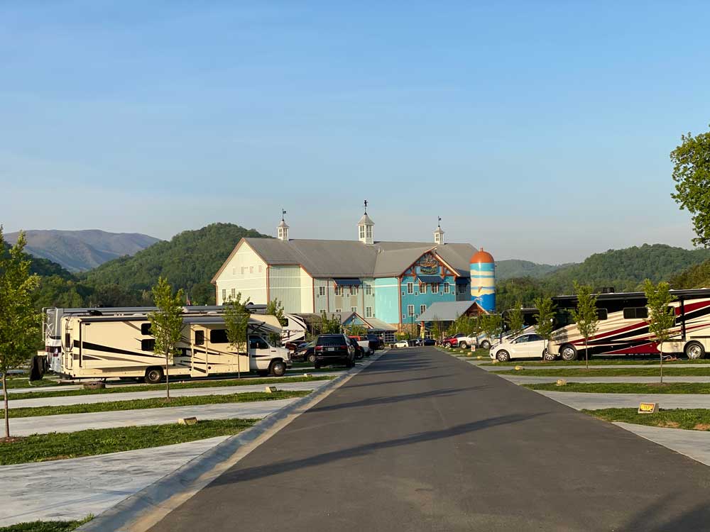 Sites and Lodge at Camp Margaritaville Pigeon Forge