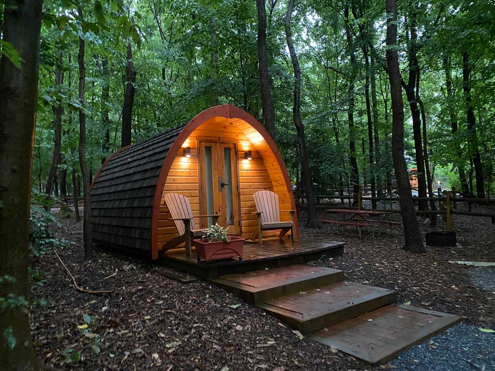 Glamping Cabin at Cherry Hill Park Campground
