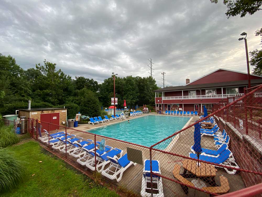 Pool Area at Cherry Hill Park Campground