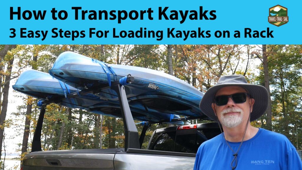 How To Transport Kayaks Steps for Loading Kayaks on a Rack Video Thumbnail