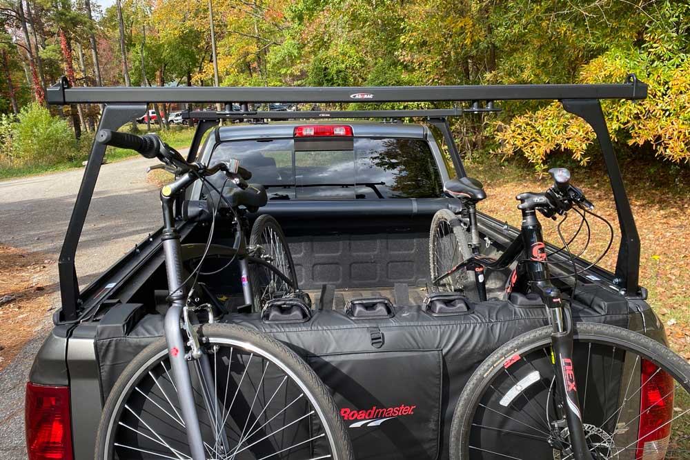 Over the tailgate bike rack sale