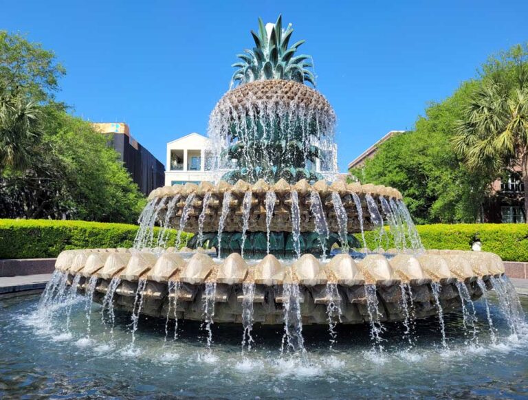 pineapple fountain Charleston