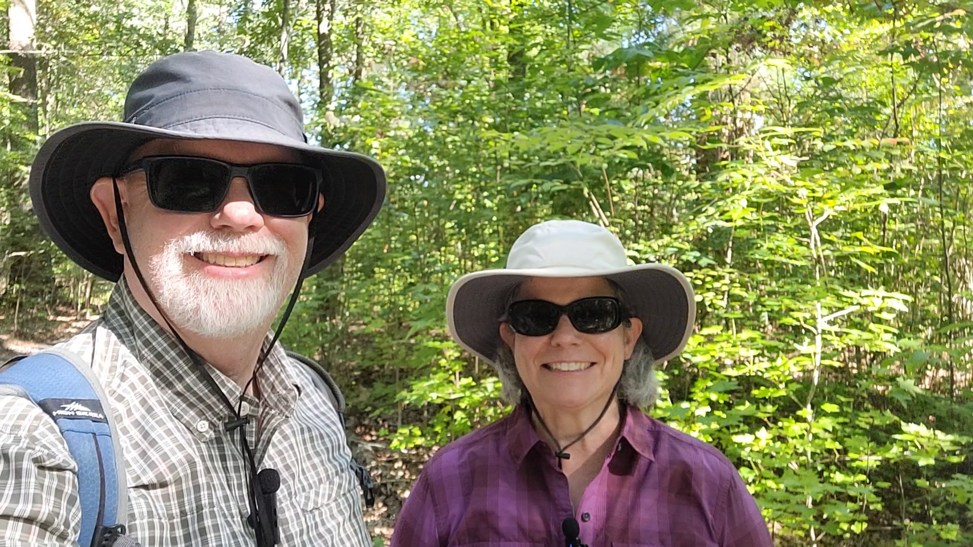 Judy and Erling in the woods.