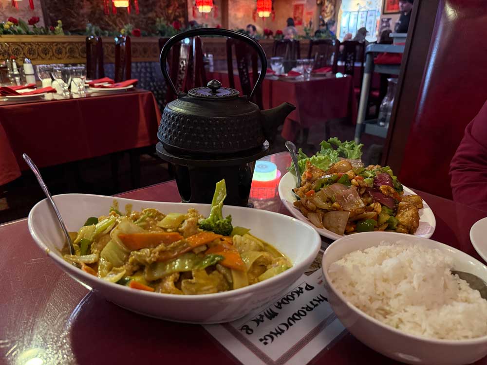 Chinese food at Pagoda in North Pole Alaska