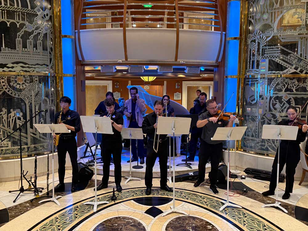 Band in the Piazza area on Sapphire Princess
