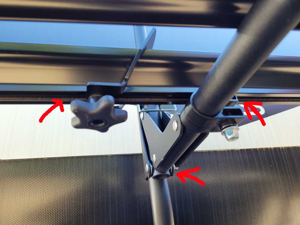 Arvika components shown from below