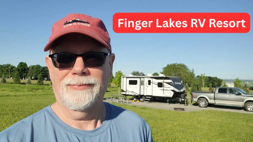 Erling with RV camper at Finger Lakes RV Resort