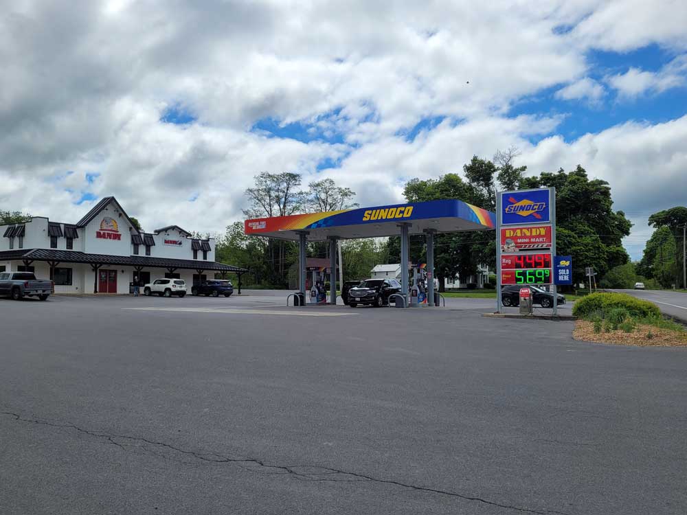 Dandy Sunoco near the Finger Lakes RV Resort entrance on Highway 414